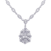 4.72ct 18k White Gold Diamond Necklace